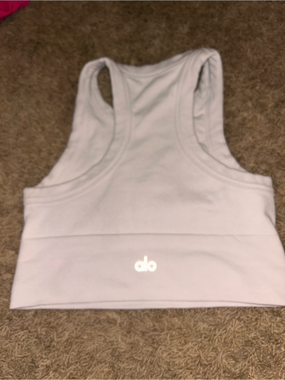 ALO Seamless Delight High Neck Bra white size small - Picture 3 of 3